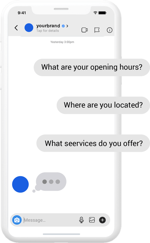 Customer chat incoming A sms conversation where customer is sending multiple queries without allowing a response