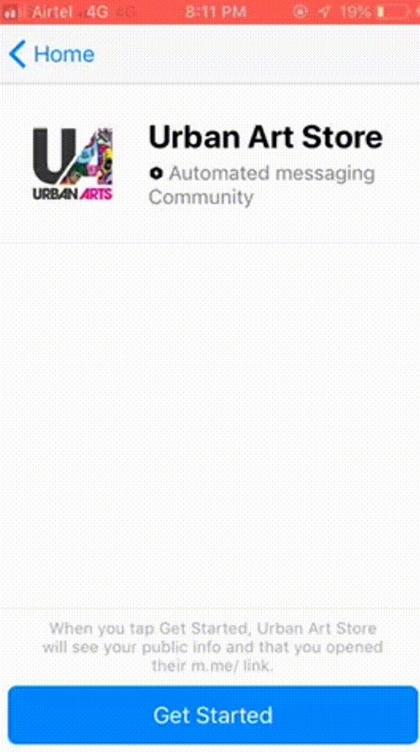 Amazon store animation Animation depicting Amazon transaction within chat