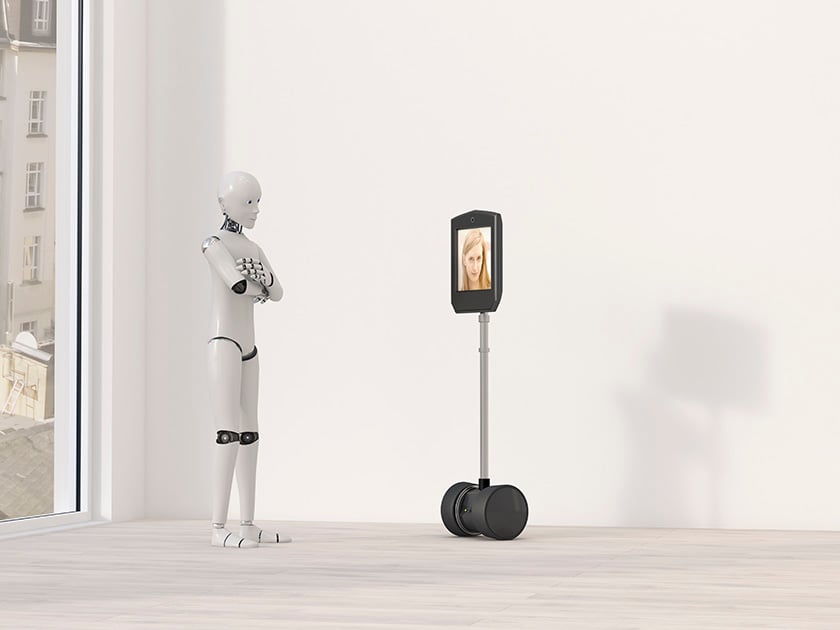 Два робота говорят друг с другом